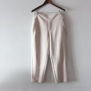 ATHLETA cream loose fit elastic waist pants